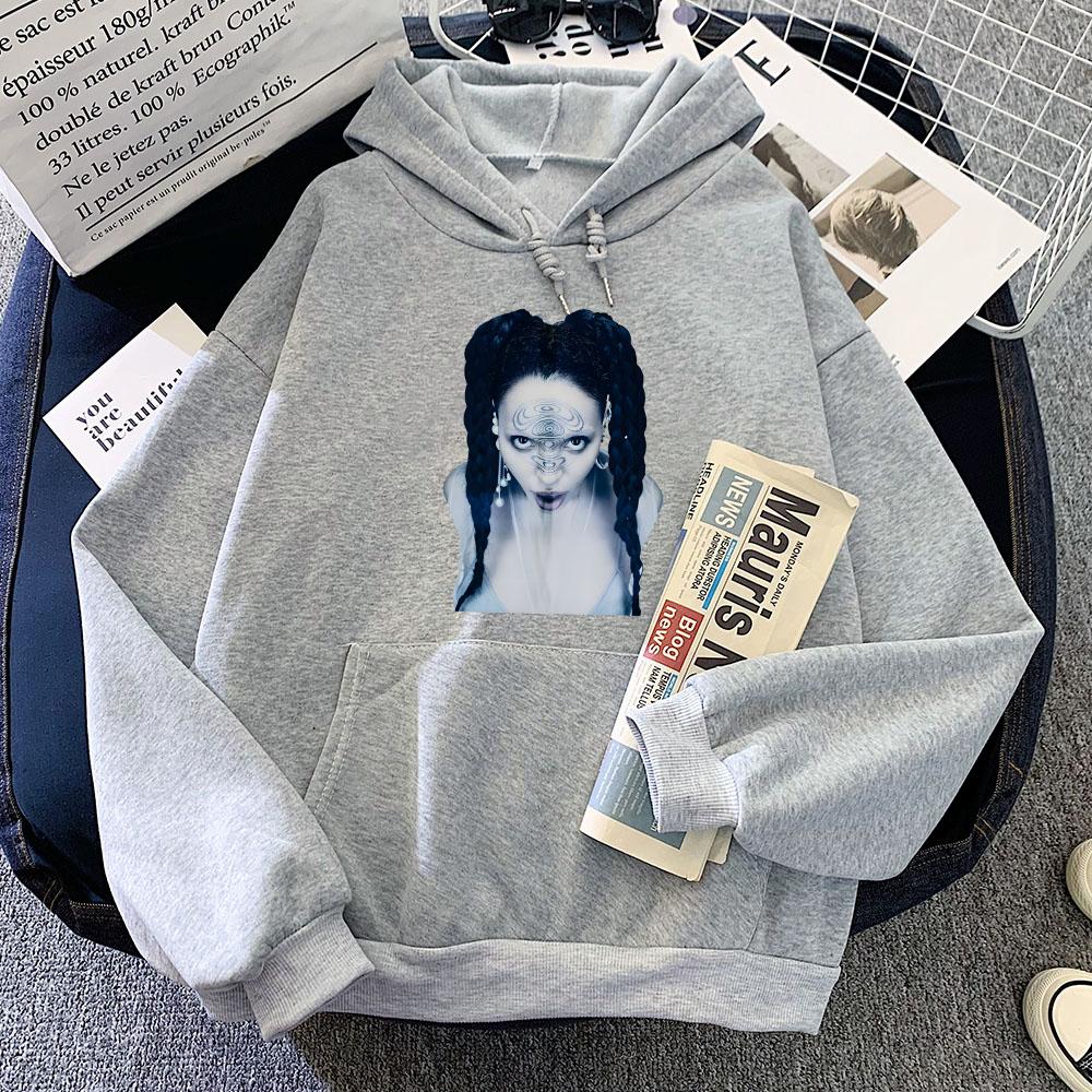 

Graphic Hoodies Women Men Winter Hooded Sweatshirts EUSEXUA FKA Twigs Singer Printing Pullovers Hooded Gothic Clothes Sudaderas 3XL