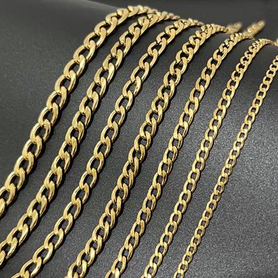 Stainless Steel Cuban Chain Necklace: Men's & Women's Hip Hop Titanium Steel Jewelry