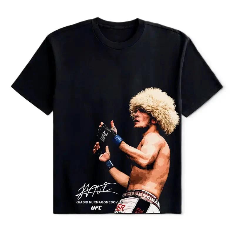Khabib UFC Fighters Tee, UFC MMA Tee,UFC Champions Sports, Graphic T-Shirt XS