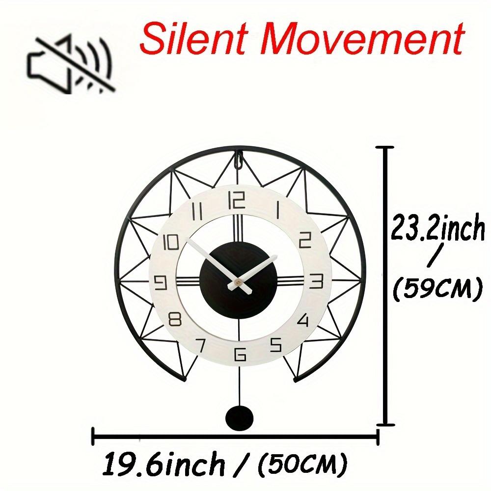 

Большие деревянные металлические качели, бесшумные настенные часы, очень подходящие для фермерских домов, гостиных, кабинетов, офисов