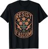 Resist Fascism - Unisex Crew Neck Retro Pure Cotton T-Shirt