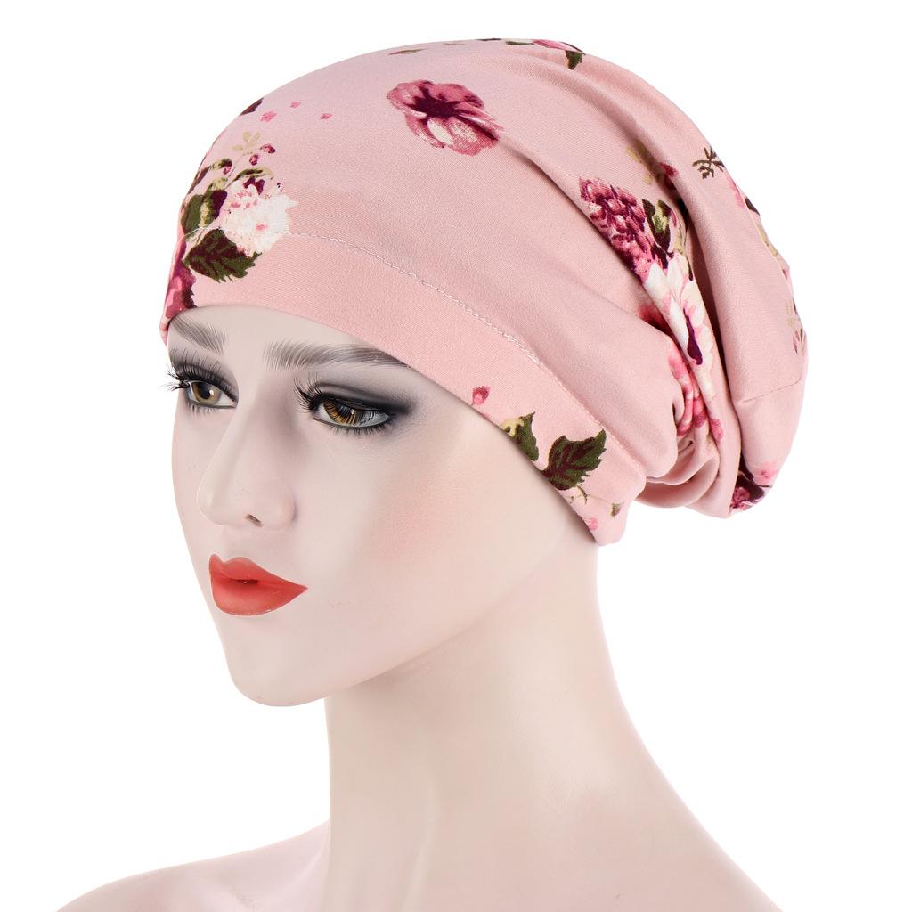 New Elastic Fashion Turban Hat Solid Color Women Warm Winter Headscarf Bonnet Inner Hijabs Cap Muslim Hijab Femme Wrap Head