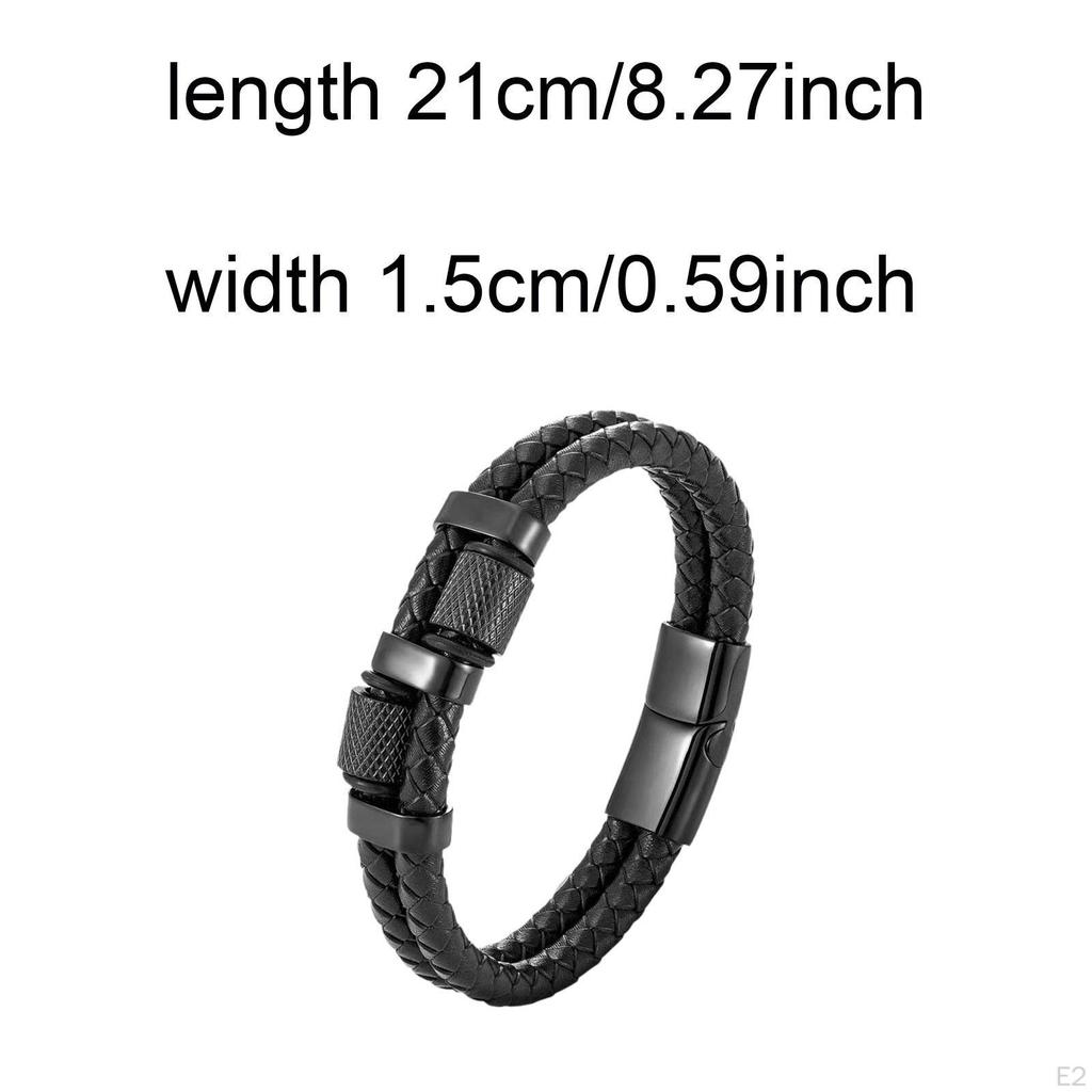 Braided Bracelet Trendy Birthday Gift Men Women Wristband Cuff Wrap