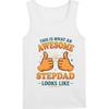 This Is What an Awesome Step Dad Looks Like Vest, Gift for Kids, Men and Women