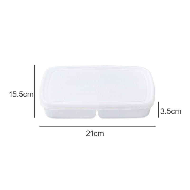1Pcs 4 Grids Food Fruit Storage Box Portable Compartment Refrigerator Freezer Organizers Meat Onion Ginger Container Boxes