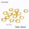 10/20Pcs Gold Plated Brass Crimp Beads,End Caps For Jewelry Making,Caps For Bracelet,Supplies For Jewelry,DIY Accessories