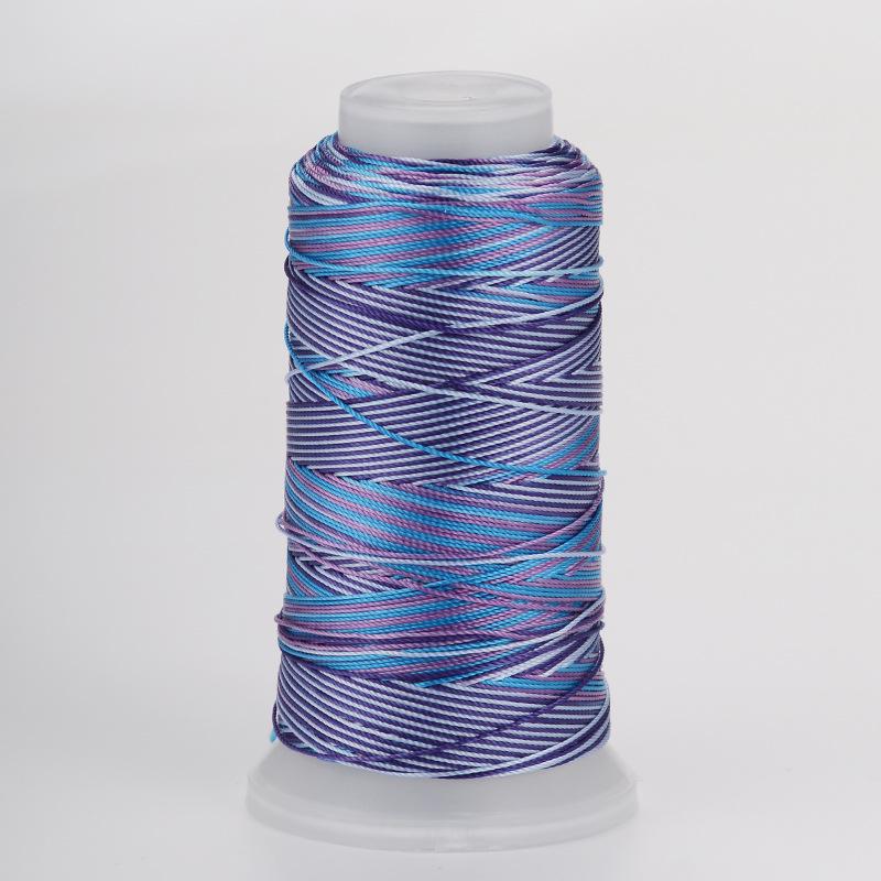 18-Strand Variegated Yarn Bracelet Weaving Cord – Gradient Dragon Scale Koi Thread DIY Material