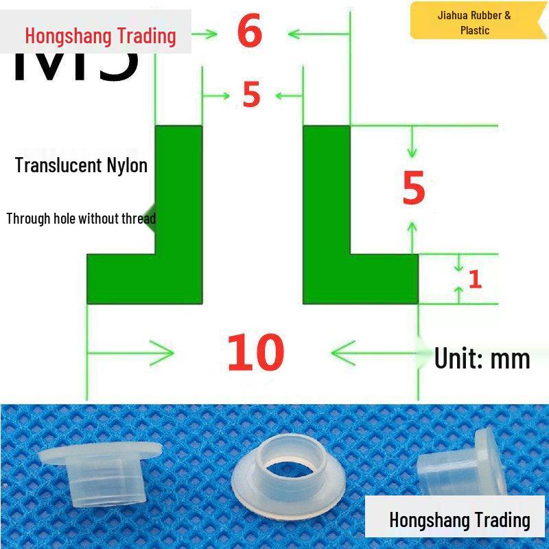 Step T-Shaped Nylon Insulating Bushing Washer, M3-M35 Thread Protection Spacer