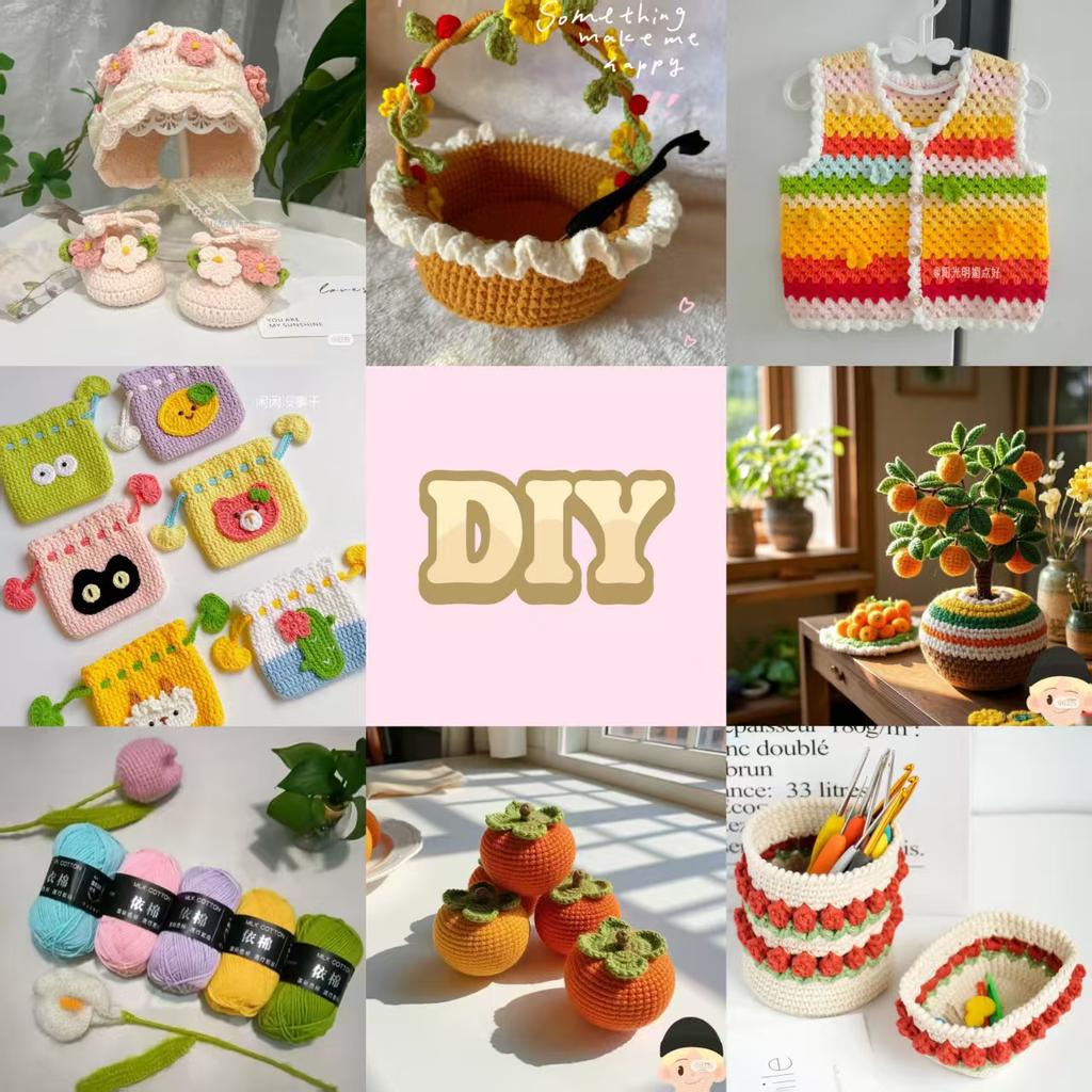 10 buc/Lot Fir Bumbac Lapte 500g Moale Selectat Vopsit 4 straturi Set Fir Tricotat pentru Croșetat Genți Wowen Pulover Eșarfă Accesorii Tricotat