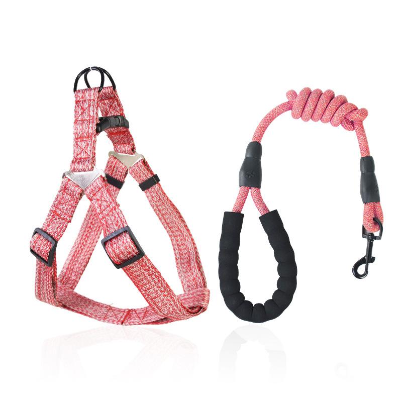Traction Rope Adjustable Chest Strap Dog Traction Rope Breathable Explosion Proof Pet Supplies Dog Rope