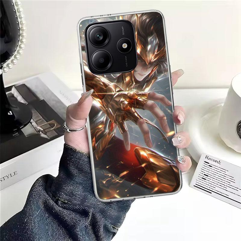 Saint Seiya Cool Soft Phone Case For Xiaomi Redmi Note 15 14 14S 13 12 Pro Plus 12S 11 11S 11E 10 10S 11T 5G Fundas Coque Redmi
