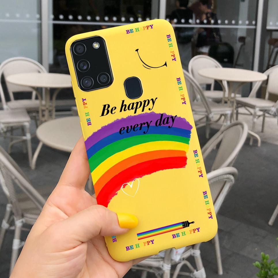 For Samsung A21S Case for Samsung Galaxy A21S A 21S A21 S Case Silicone TPU Soft Matte Phone Case Back Cover Fundas Housing Capa