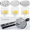 Stainless Steel Tools Are Used for Mashing Potatoes, Including Three Slices for Crushing Fruit and Making Spaghetti Slices.