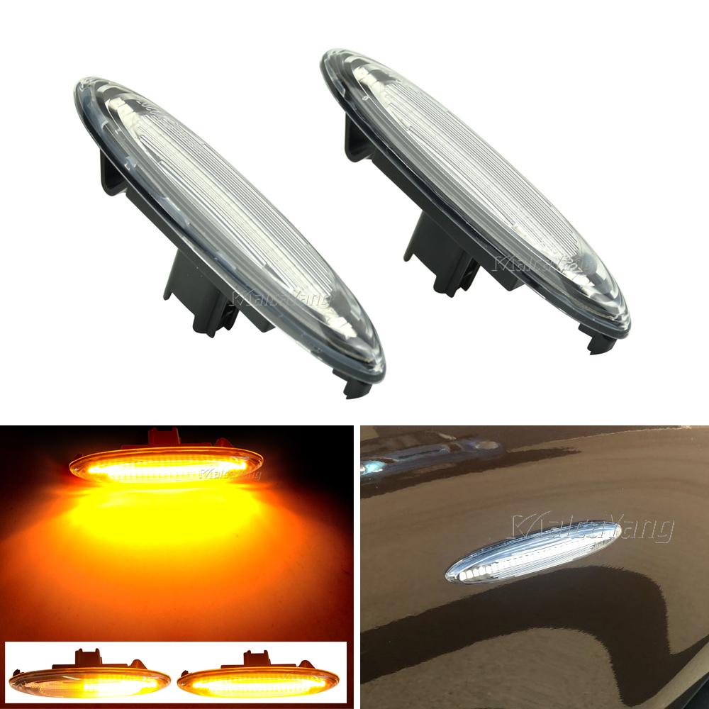 2Pcs for Lexus IS250 IS350 SC430 Toyota MARK X REIZ CROWN UZZ40 Highlander Camry 40 LED Dynamic Side Marker Turn Signal Light
