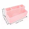 3D Printed Pen Holder Hollowed-out 4 Grid Stationery Organizer Multi-Purpose Creative Makeup Brush Storage Bucket