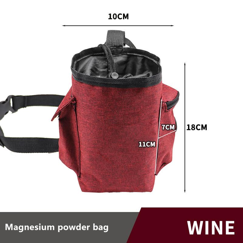 Magnesium Powder Bag Ice Climbing Rock Climbing Single Parallel Bars Fitness Gymnastics Non-Slip Powder Storage Wai