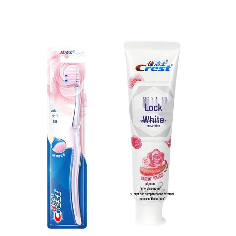 

Crest Velvet Gum Care Toothbrush & Rose Toothpaste Set