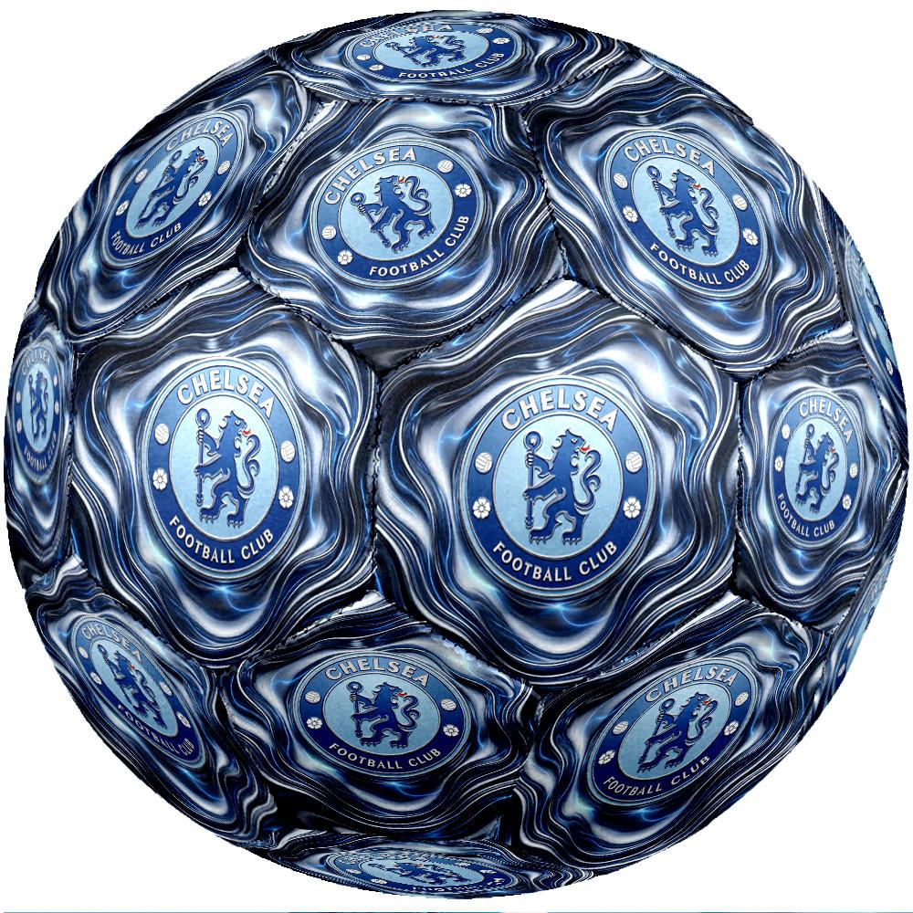 Chelsea FC Theme Soccer Ball Size 5 Soccer Ball Soft Touch Professional Training Football for Outdoor Sports