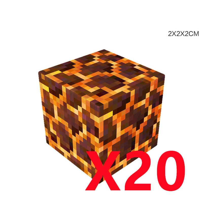 Pixel-Stil Mineral Magnet Welt Magnetische Bausteine Montage Ersatzteile Sensorisches Spielzeug für Kinder DIY Tierwürfel Grundplatte