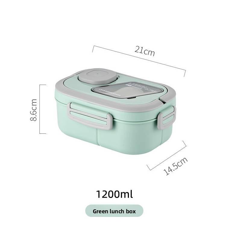 Microwave Safe Plastic Bento Box With Divider For Adults And Office Lunches