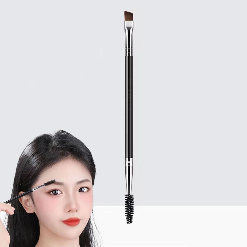 Double-Ended Eyebrow Eyeliner Brush For Women Makeup Tools Eyelashes Brush Lash Curl Spiral Brush Angled Brow Powder Brushes