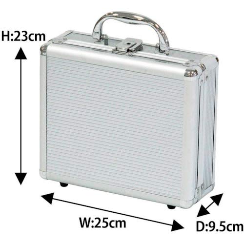 JEJ Astage Aluminum Tool Case AL-A002, Aluminum Tool Box, Key Width 25cm X Depth 9.5cm X Height 23cm