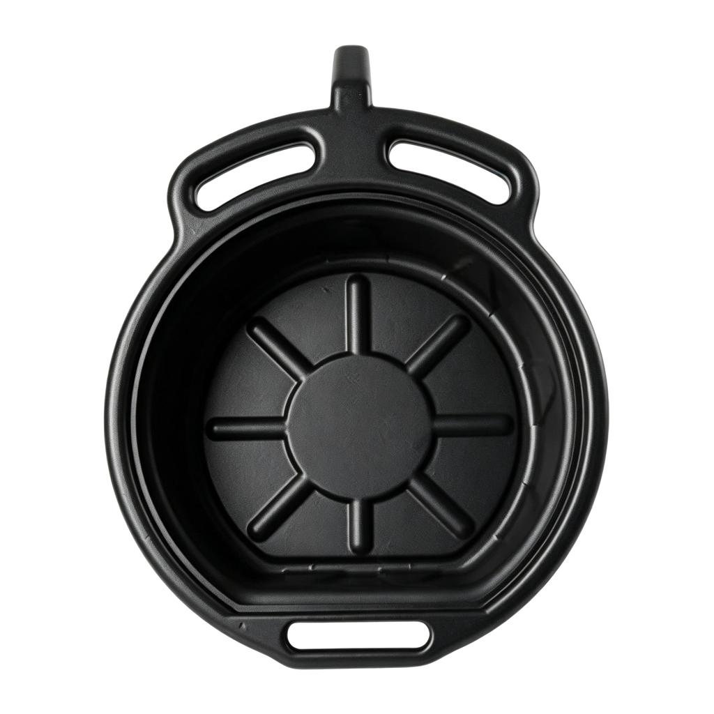Large Coolant Drain Pans Chemical Resistant Design Plastic Anti Splash Oil Pans Anti Splash Baffles Large Spout for Easy Pouring