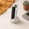 Storage Box, 3D Printed One-Piece Molding Storage Container with Double Slot Design, Cloud Shape Remote Holder Holds Two Remote Controls