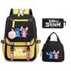 Stitch Cartoon Print School Backpack Lunch Bag Pencil Case Set for Kids Students Lilo & Stitch Shoulder Bag