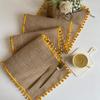 American Style Burlap Table Runner - Jute Woven, Perfect for Weddings and Holidays