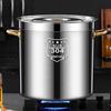 Commercial 304 Stainless Steel Soup Pot with Lid