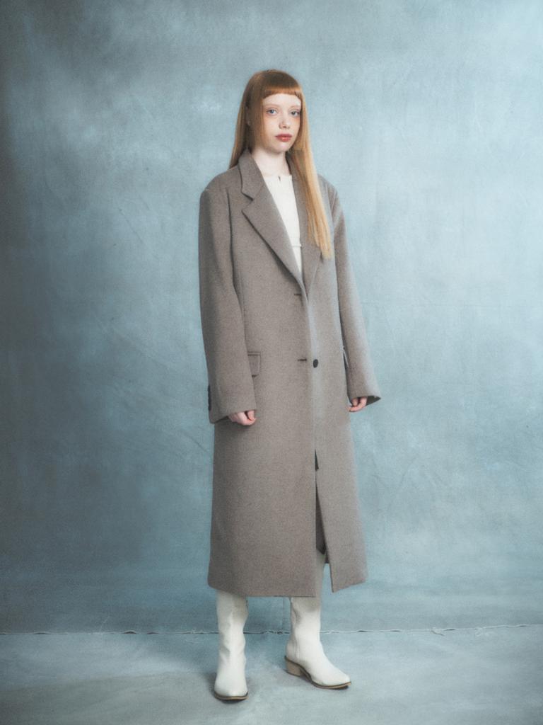 Rennesmia Oversized Long Coat_Beige