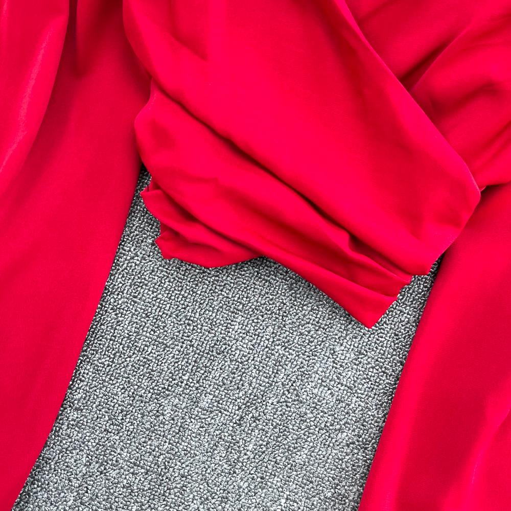 YYFS Naiste mood vabaaja kevadsügise ühevärvilise trükiga pikkade varrukatega V-kaelusega pluusid ja särgid