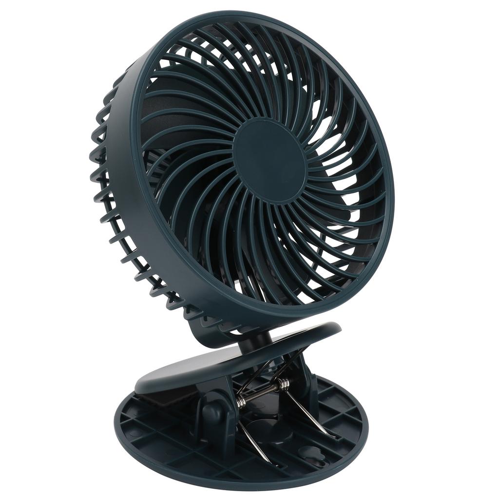 Ventilator de birou portabil 3 viteze vânt Mini ventilator de birou cu clemă pentru casă birou și dormitor Verde