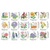 15Pcs Flowers DIY Diamond Painting Keychain Kits Double Sided 5D DIY Diamond Art Pendants Diamond Art Keychain Ornaments