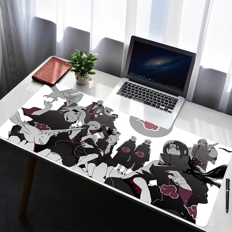 Mouse Pad PC Non Slip Rubber Mousepad Laptop Gamer Cabinet HD Keyboard Pad Naruto Akatsuki Office Computer Gaming Desk Mouse Mat