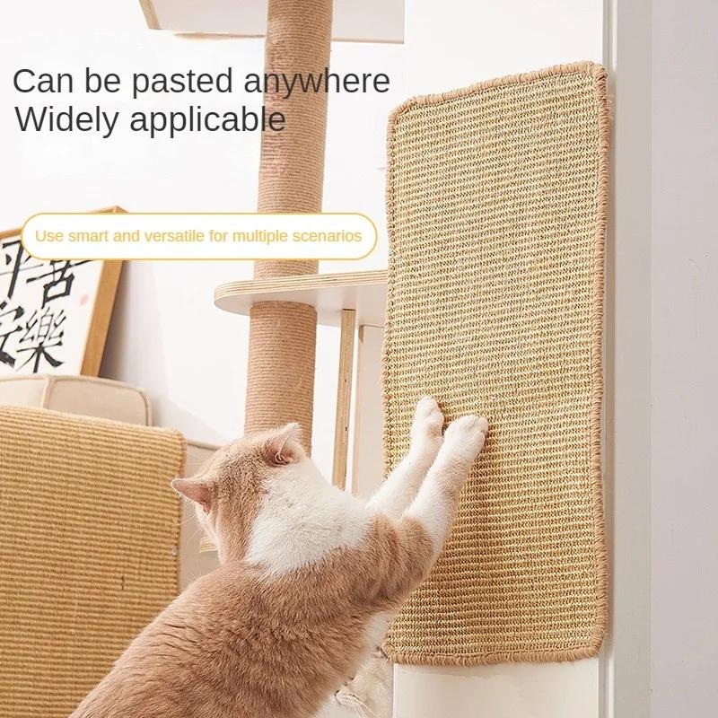 Scratcher Sisal Hemp Board Wall Pad Furniture Protective Scratching Post For Cat Paw Training