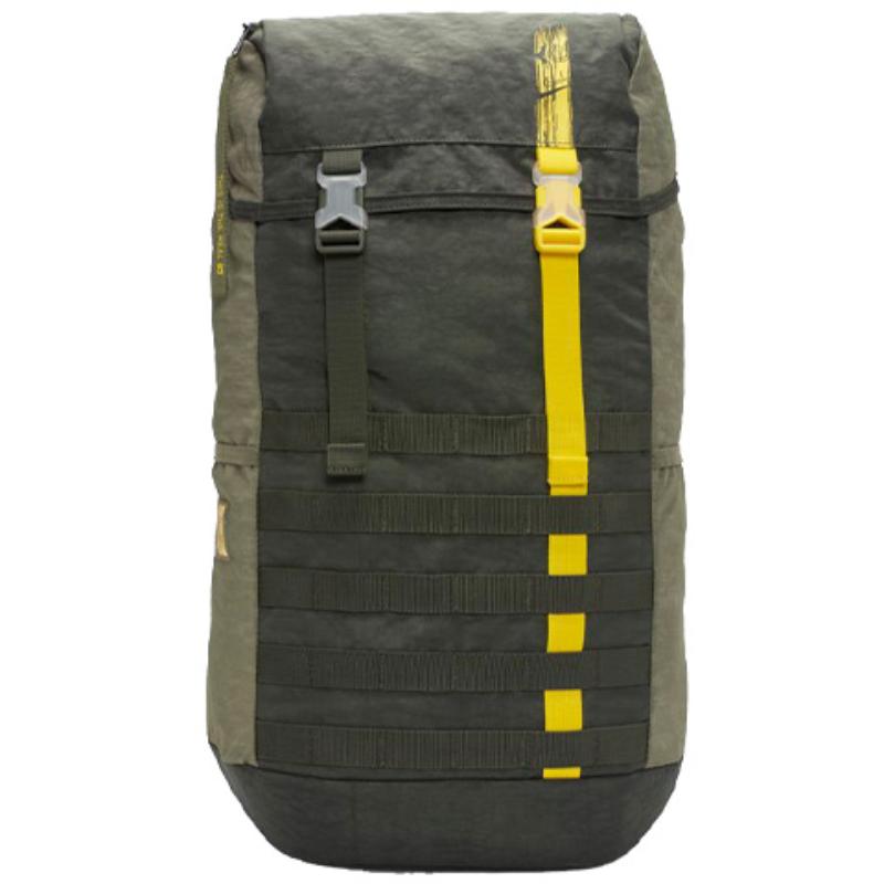 Nike Polyester Polyamide Backpack Regular Unisex Red Fir Green Casual CK1925-355