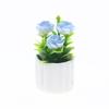 1/12 Miniature Artificial Potted Plant For Doll House Decoration Realistic Plastic Greenery Scene Display Accessories