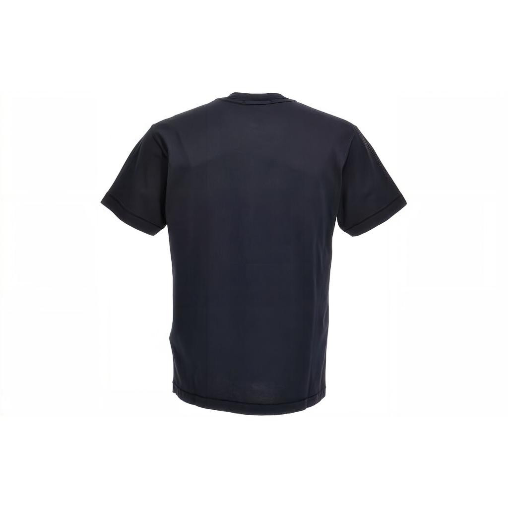 Stone Island Patch Short-Sleeve T-Shirt Navy Blue Men Tops 791524113-A0020