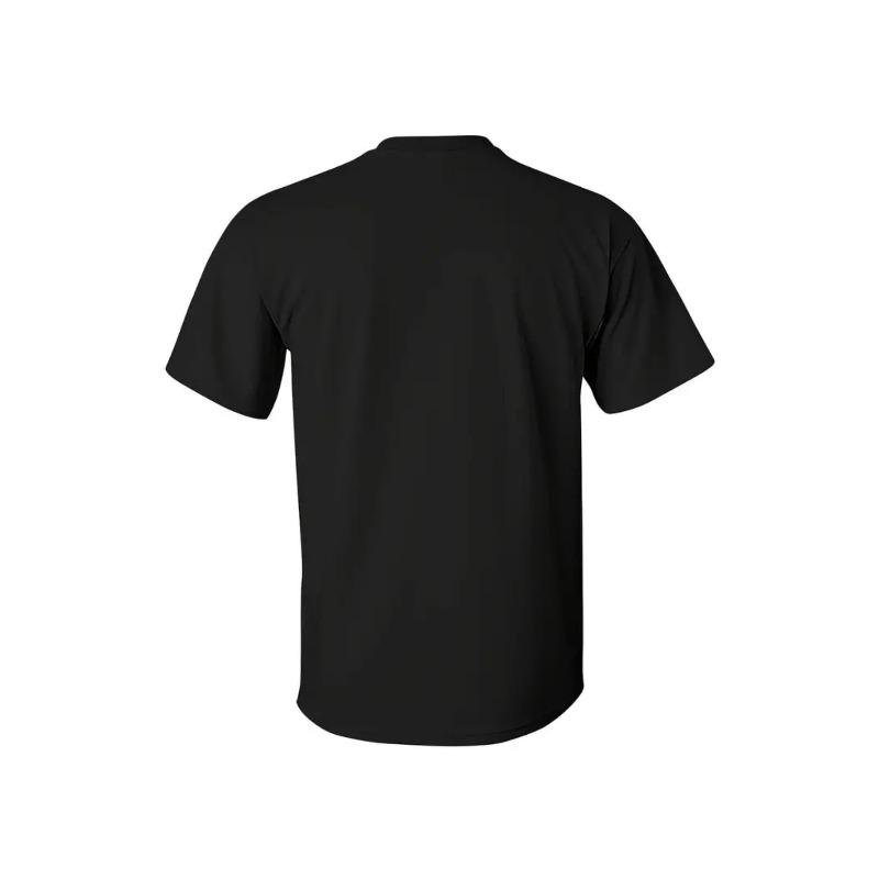 European Sizes Men's Russian Plow Best Plov Maker Graphic T-Shirt - Black with White Russian Cooking Design Print, Casual Round Neck Tee