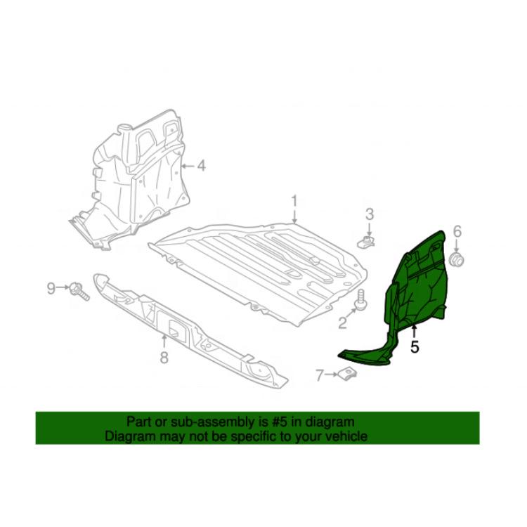 LR002318 and LR002316 Fit the Front Fender Liners of Land Rover Freelander 2.