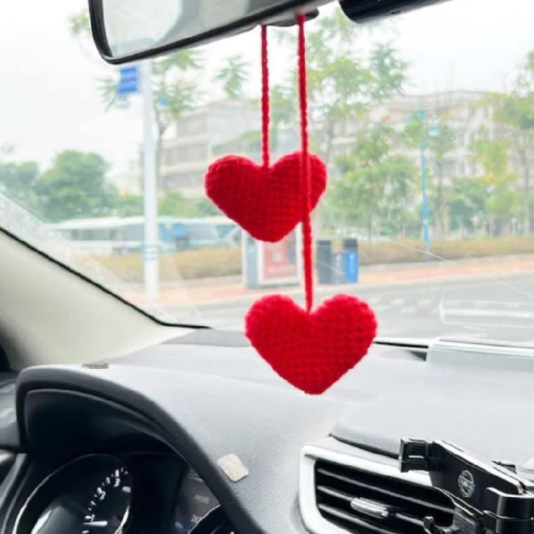 Handmade Crochet Car Styling Plant Succulent Car Plant Ornamentos Decoration