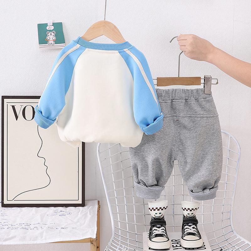 0-5 Years Old Boys' Long Sleeved Suit Children's Cartoon Lion Hoodie+casual Pants Two-piece Set Cute And Comfortable Clothes For Boys' Babies