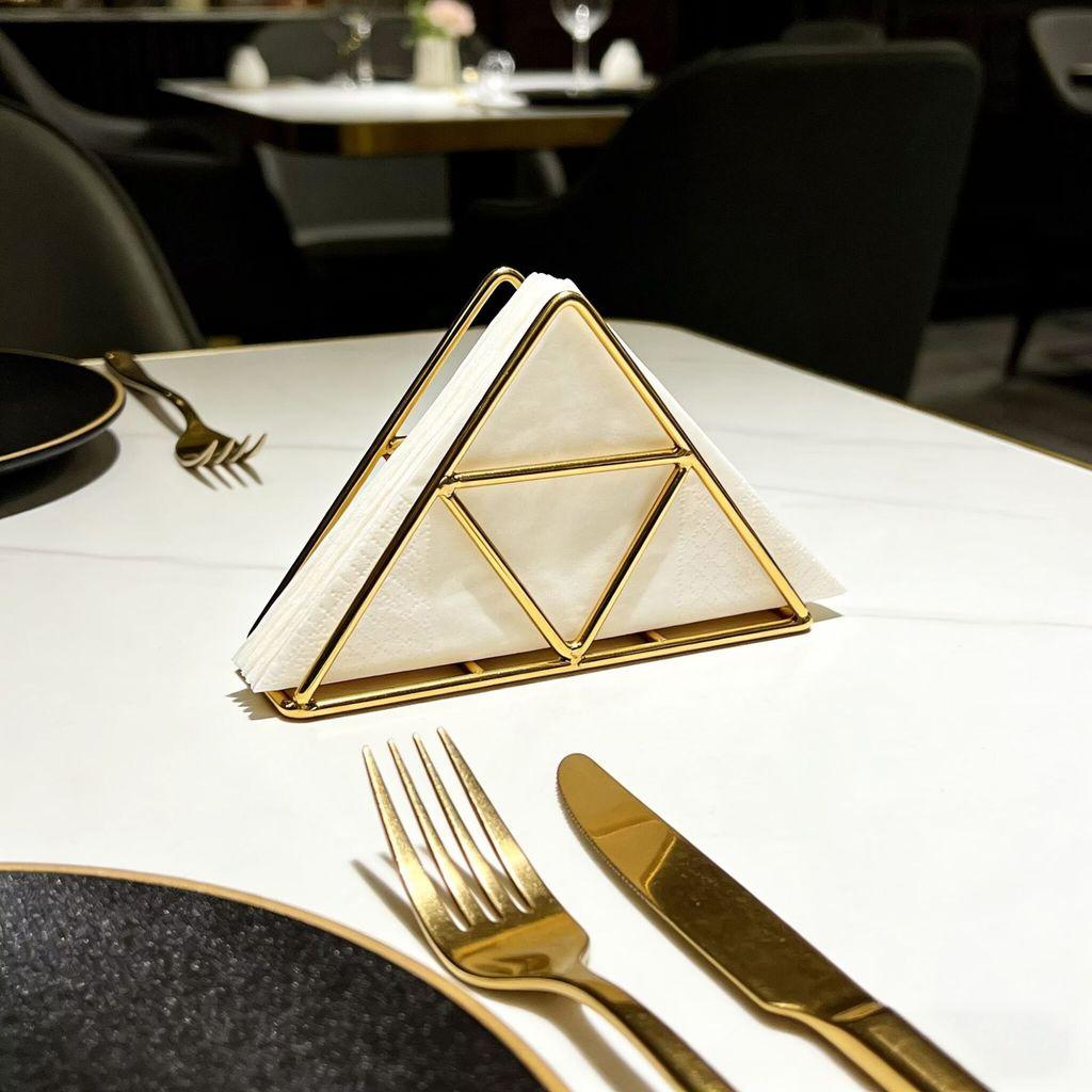 Iron Napkin Holder With Spray Finish For Restaurant And Hotel Table Decor