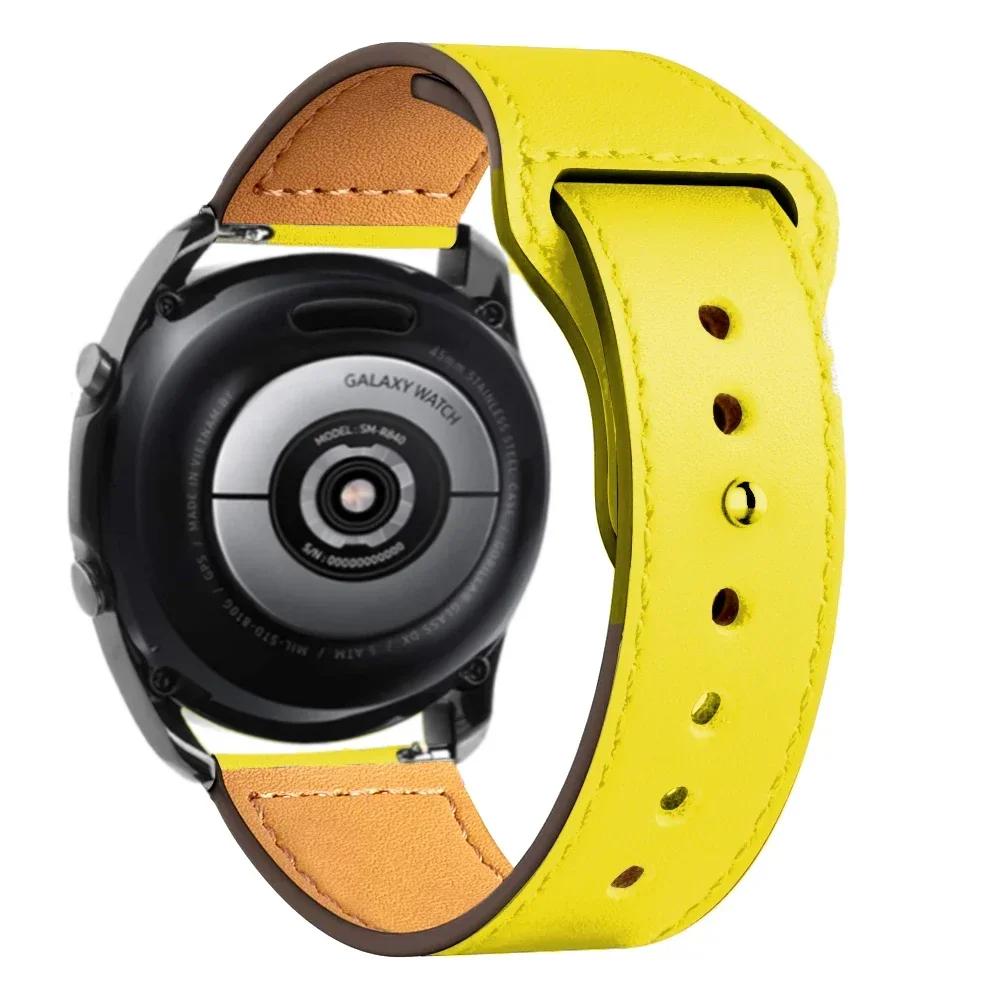 Lederarmband Für Samsung Galaxy Watch 7/6/5/pro/4/Classic/Active 2 20mm 22mm Armband Amazfit GTS/GTR 4/3/2 mini bip-lite Band