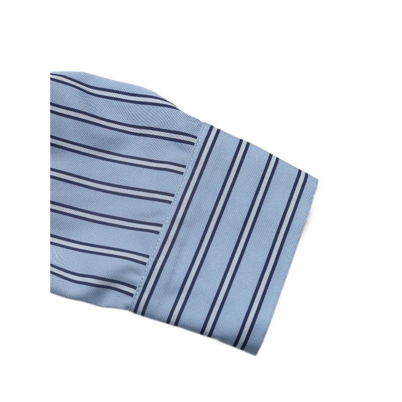 Women's Fashion Casual Spring Autumn Stripe Print Long Sleeve Blouses Shirts