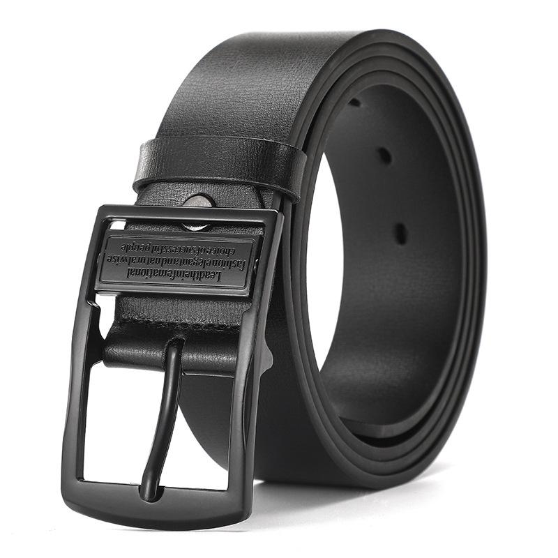 Men'S Antique Belt Alloy Japanese Buckle Pin Buckle Trendy Fashion Soft Leather Punched Wear-Resistant