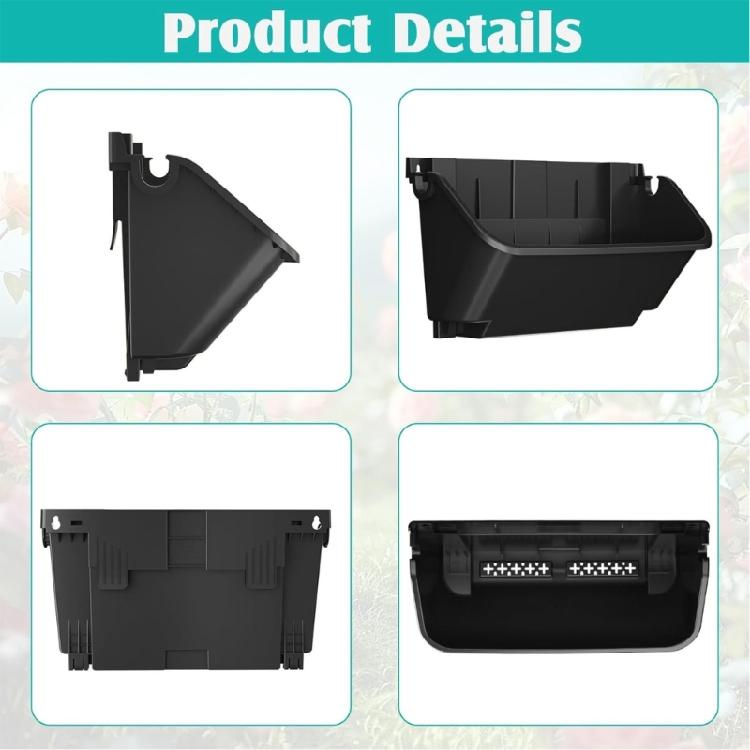 Bewässerungs-Wandpflanzer Set aus 4 Stück Kunststoff Vertikales Gartengerät für Kräuter Blumen Sukkulenten Innen Außen Platzsparendes Design