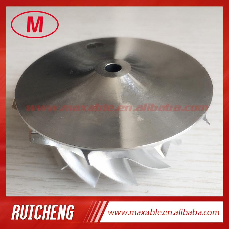 GT15-25 720915-0004/737692-0002 Upgrade 47.50/60.01mm 11+0 Blades  High Performance Turbo Billet/milling Compressor Wheel for Q7